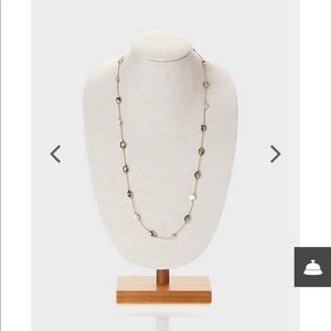 J.jill Smokey glass station necklace